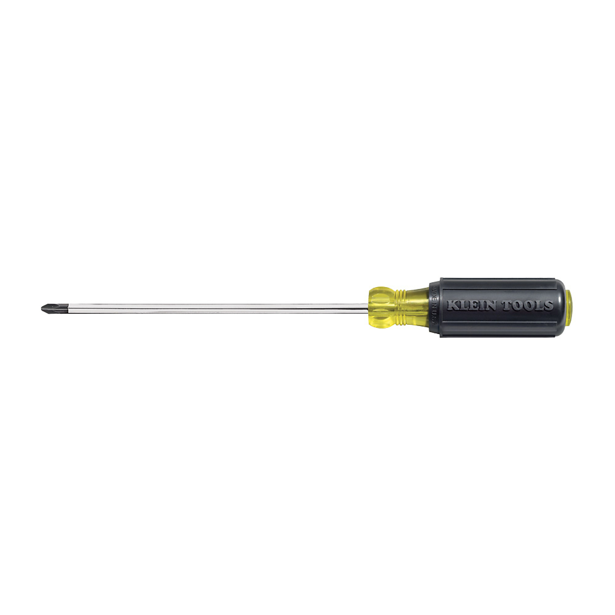 Klein Tools, #2 Phillips Screwdriver, 10in. Round Shank, Drive Type Phillips, Model# 603-10